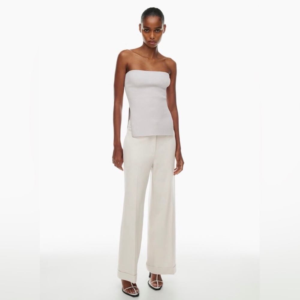 Aritzia Babaton Sculpt Knit Savvy Tube Top in Lavender Gray, XS